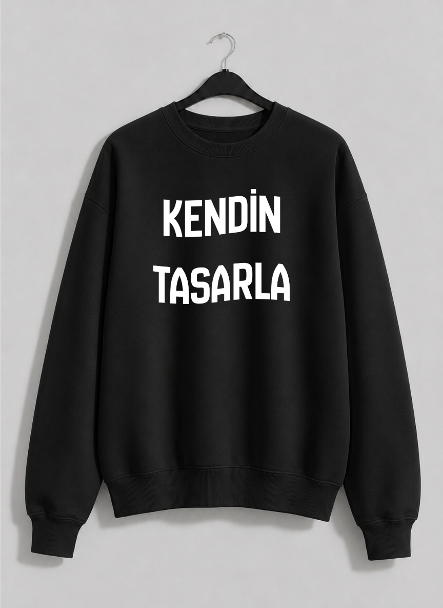 Kendin Tasarla Oversize Sweat - Kişiye Özel Baskı