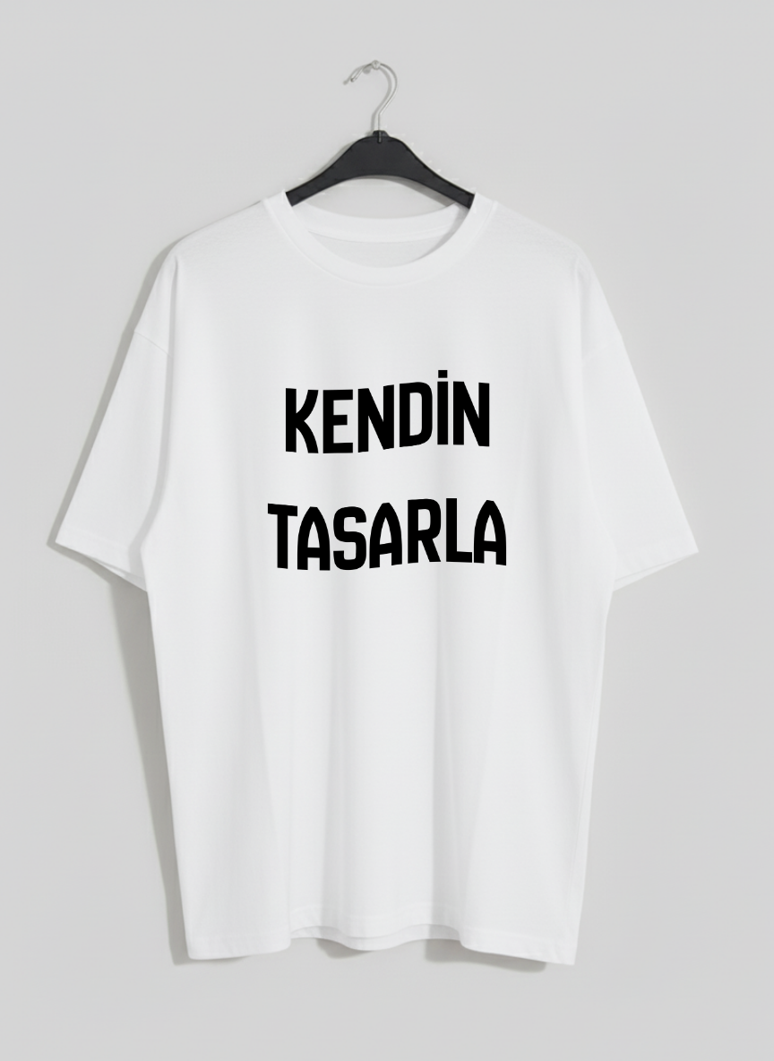 Kendin Tasarla Oversize Tişört - Kişiye Özel Baskı